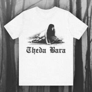 Theda Bara Gothic Tshirt Femme Fatale Actress Shirt Vampire Girl Tshirt